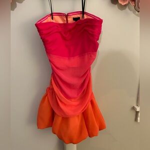 NBD Anissa Mini Dress - Pink/Orange, Size S